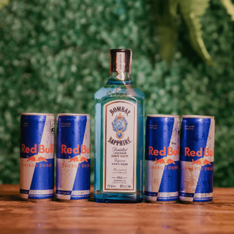 BOMBAY + 4 RED BULLS