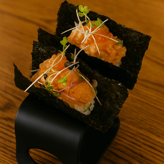 HAND ROLL SALMÃO TRUFADO