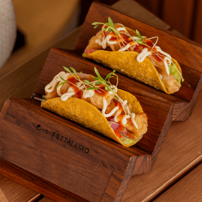 TACOS DE CAMARÃO